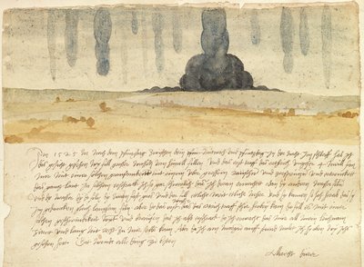 Dream landscape with text, 1526 by Albrecht Dürer